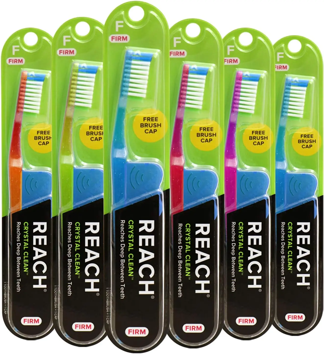 Crystal Clean Toothbrush, Firm Bristles, 6 Pack, 1 Count Each
Crystal Clean Toothbrush, Firm Bristles, 6 Pack, 1 Count Each