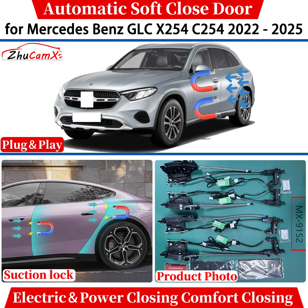 Для Mercedes Benz GLC X254 C254 2022-2025 Автоматическое мягкое закрытие двери Электрическая мощность Комфортное закрытие Всасывающий замок Тихая система
Для Mercedes Benz GLC X254 C254 2022-2025 Автоматическое мягкое закрытие двери Электрическая мощность Комфортное закрытие Всасывающий замок Тихая система