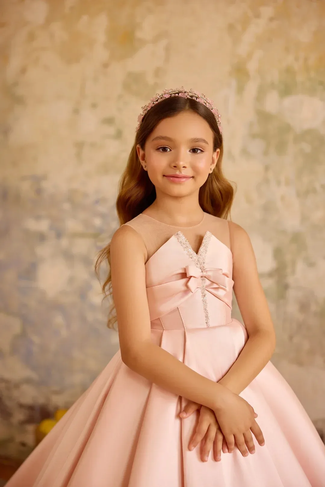 Customized Wedding Flower Girl Dress with Bow Long Sleeve Lace Applique for Pageants Weddings First Communion Birthday Ball
Customized Wedding Flower Girl Dress with Bow Long Sleeve Lace Applique for Pageants Weddings First Communion Birthday Ball