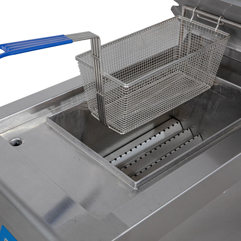 8Kw/380V New Models Deep Fryer Commercial Kitchen Equipment French Fries Machine Large Capacity Deep Fryer 
8Kw/380V New Models Deep Fryer Commercial Kitchen Equipment French Fries Machine Large Capacity Deep Fryer