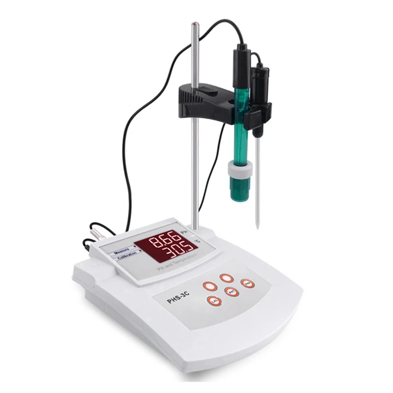 BAAR-2 In 1 PH/Temp PH Tester Quality Analyzer Desktop Automatic Calibration Acidity Meter Laboratory Aquarium Pool EU Plug
BAAR-2 In 1 PH/Temp PH Tester Quality Analyzer Desktop Automatic Calibration Acidity Meter Laboratory Aquarium Pool EU Plug