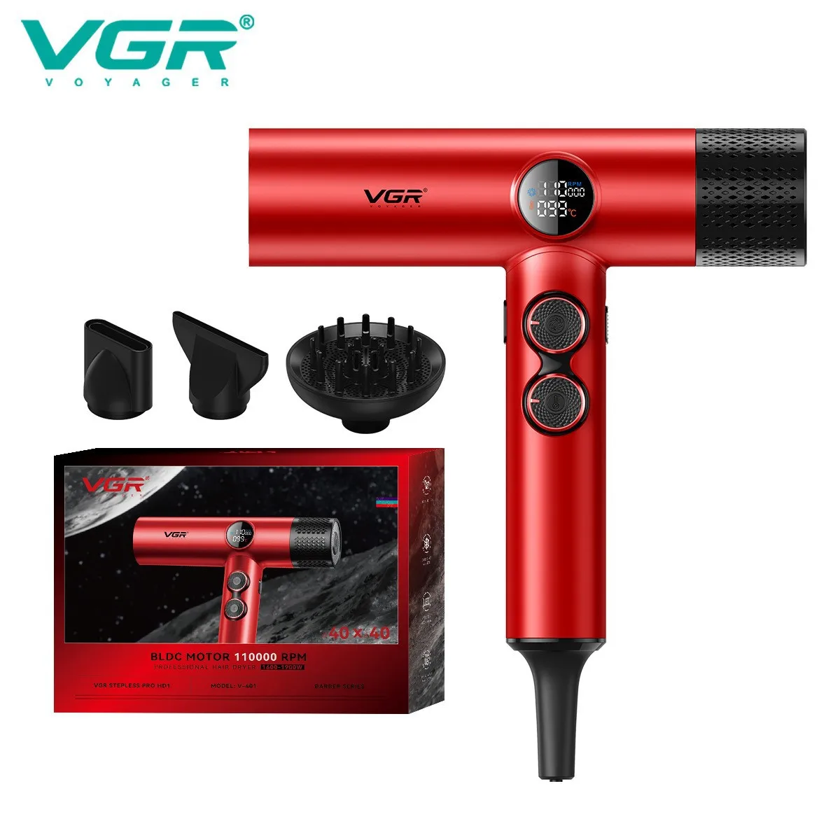 VGR401 Negative ion hair dryer Women's high-speed brushless motor hair care Household quick-drying electric hair dryer 다이슨
VGR401 Negative ion hair dryer Women's high-speed brushless motor hair care Household quick-drying electric hair dryer 다이슨