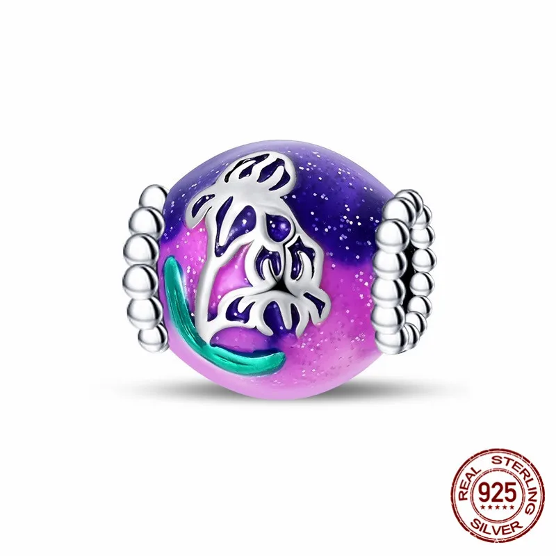 925 Sterling Silver Zirconia Purple Bead Pendant suitable for original bracelet designs DIY womens jewelry gifts
925 Sterling Silver Zirconia Purple Bead Pendant suitable for original bracelet designs DIY womens jewelry gifts