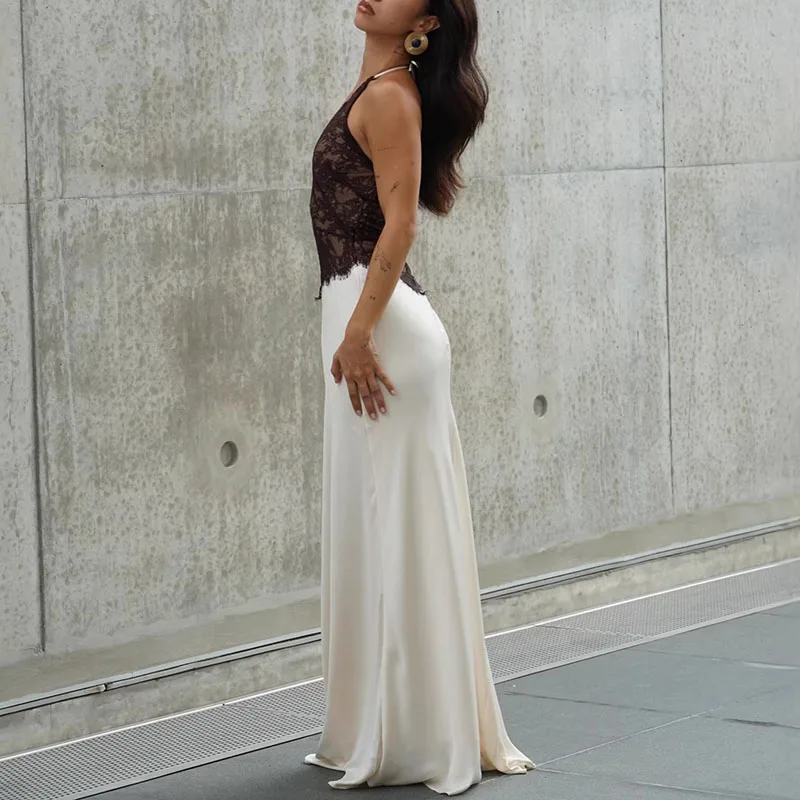 Sexy Lace Patchwork Backless Summer Long Dress Casual Sleeveless High Waist A-line Dress Ladies Low Cut V-neck Slim Party Dress
Sexy Lace Patchwork Backless Summer Long Dress Casual Sleeveless High Waist A-line Dress Ladies Low Cut V-neck Slim Party Dress