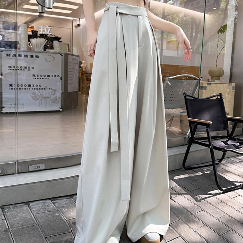 2025 Summer Elegant Wide Leg Pants Women's Spring Straight Casual Loose Trousers Heightening Slimming Long Pants Autumn
2025 Summer Elegant Wide Leg Pants Women's Spring Straight Casual Loose Trousers Heightening Slimming Long Pants Autumn