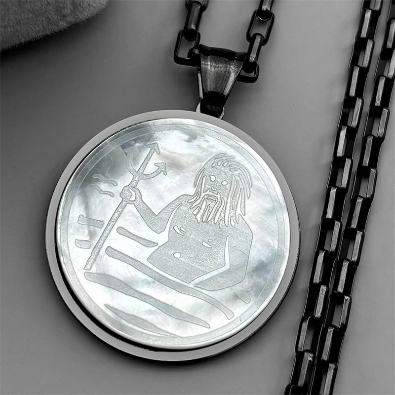 Pisces Poseidon 12 Constellation Pendant Necklace For Women Men Stainless Steel Shell Zodiac Sign Male Dark Punk Chain Jewelry
Pisces Poseidon 12 Constellation Pendant Necklace For Women Men Stainless Steel Shell Zodiac Sign Male Dark Punk Chain Jewelry