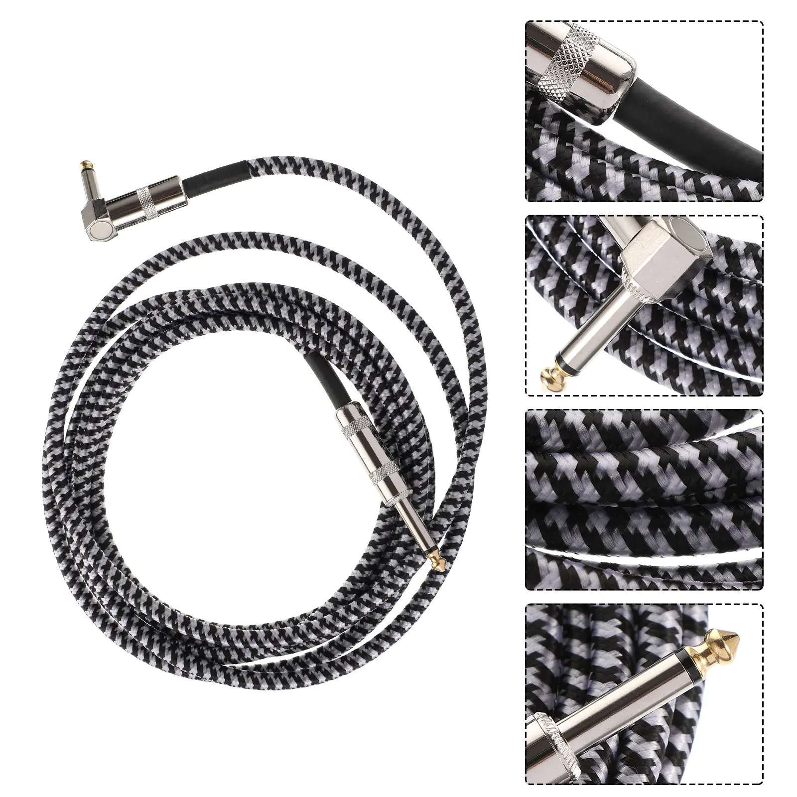 6.35Mm Electric Folk Guitar Professional Braided Instrument Audio Cable For Microphone Mixer Amplifier Effector Decoder
6.35Mm Electric Folk Guitar Professional Braided Instrument Audio Cable For Microphone Mixer Amplifier Effector Decoder