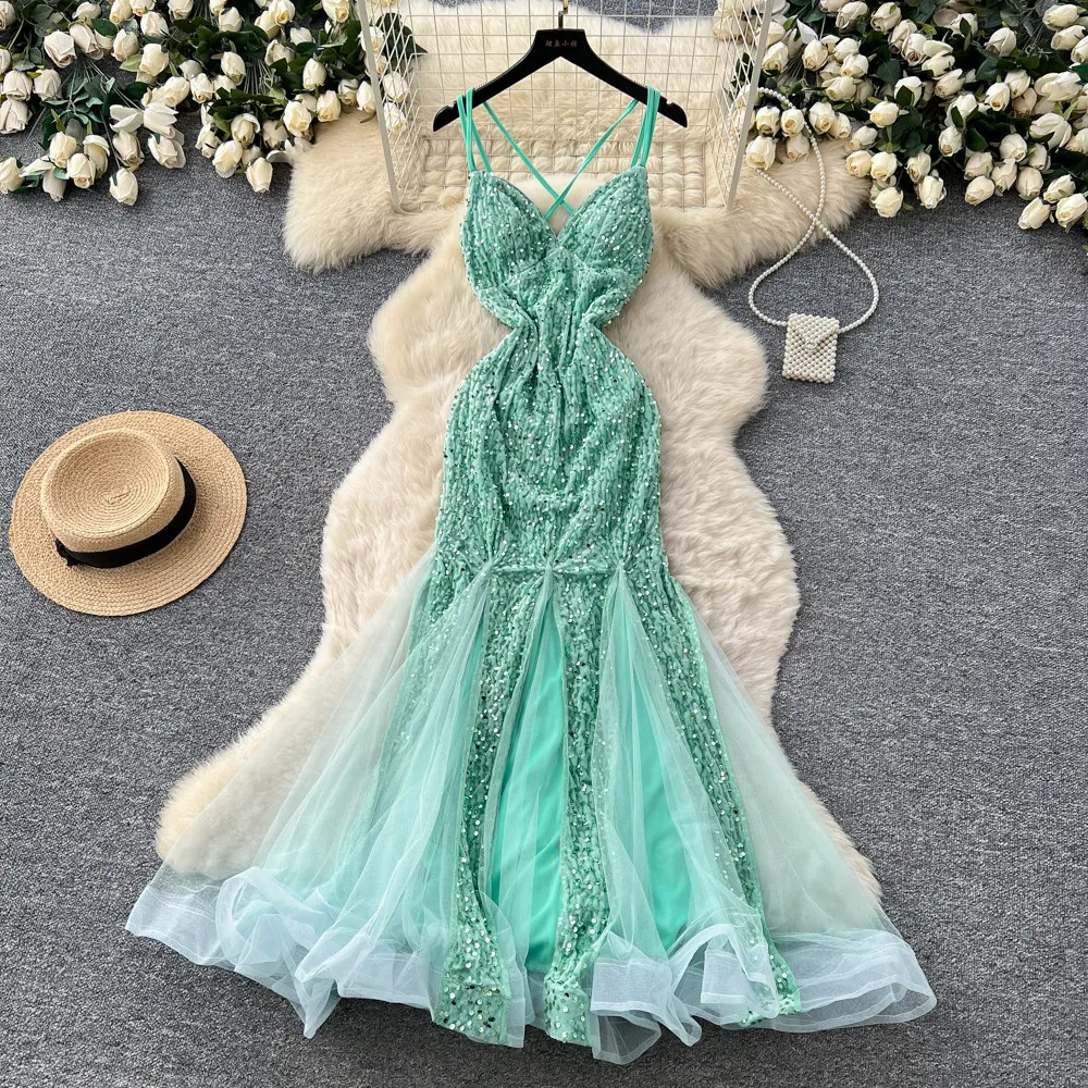 Long Dress Women Gown Dresses Sexy Vestidos Y2k Streetwear V Neck Sequins Sleeveless Elegant Tigth Waist Party Night Work 2026
Long Dress Women Gown Dresses Sexy Vestidos Y2k Streetwear V Neck Sequins Sleeveless Elegant Tigth Waist Party Night Work 2026