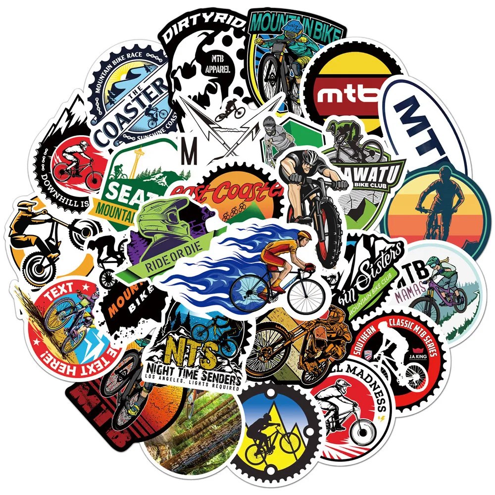 10/30/50pcs Cartoon Mountain Bike MTB Stickers Cool Bicycle Graffiti Sticker DIY Skateboard Notebook Phone Car Decals Decoration
10/30/50pcs Cartoon Mountain Bike MTB Stickers Cool Bicycle Graffiti Sticker DIY Skateboard Notebook Phone Car Decals Decoration