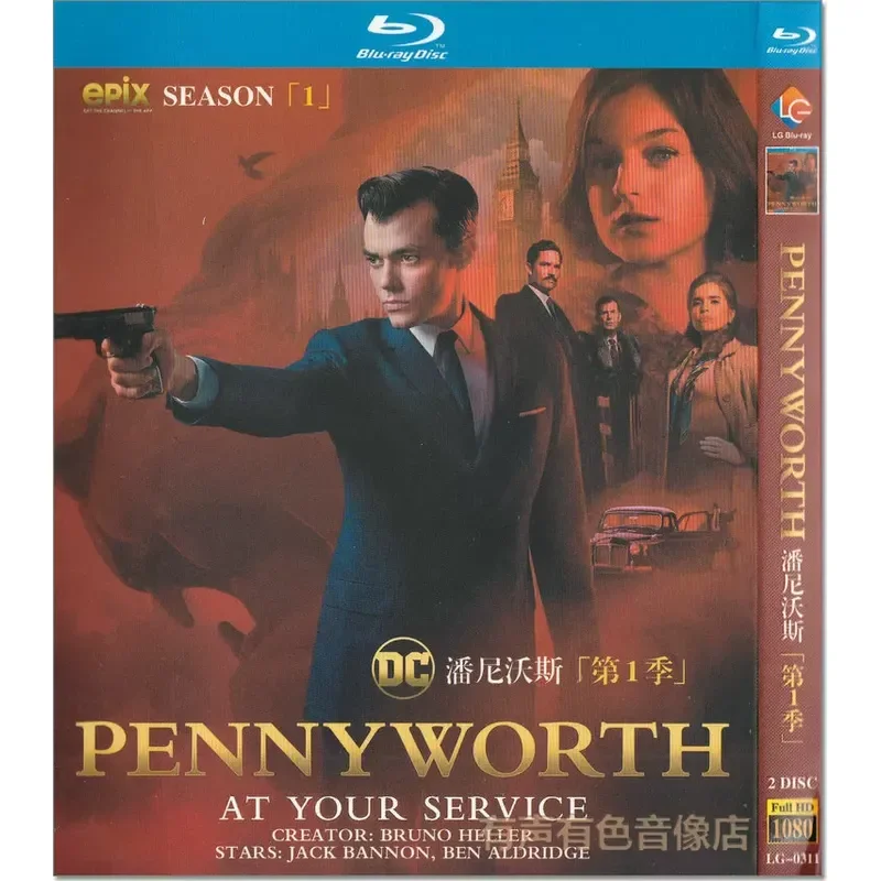 American Action Crime TV Series Pennyworth Season 1 and 2 1080p High Definition Blu-ray 4-Disc Set
American Action Crime TV Series Pennyworth Season 1 and 2 1080p High Definition Blu-ray 4-Disc Set