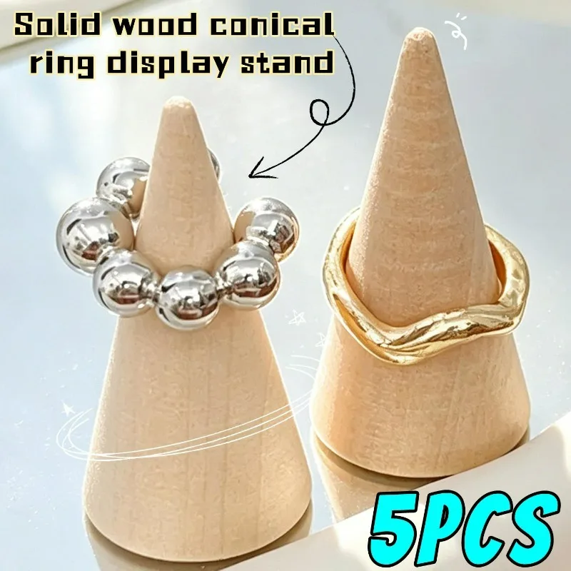 1/5pcs Wood Ring Holder Wooden Jewelry Display Stand Engagement Wedding Band Organizer Showcase Rings Rack Photography Props
1/5pcs Wood Ring Holder Wooden Jewelry Display Stand Engagement Wedding Band Organizer Showcase Rings Rack Photography Props