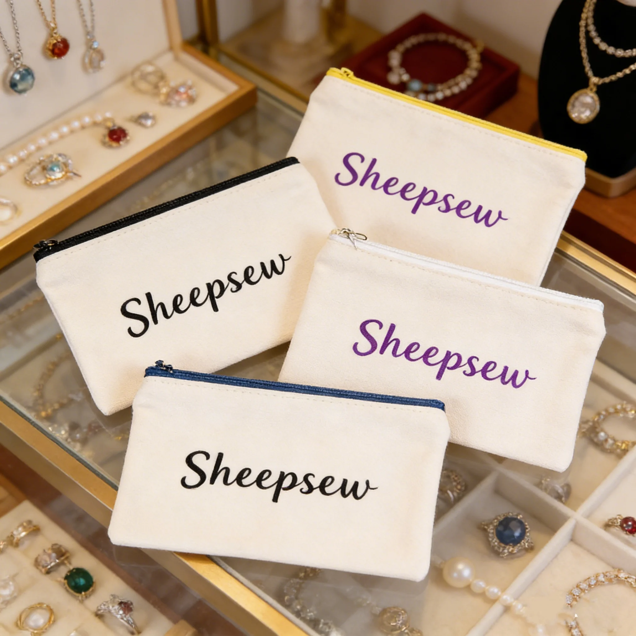 100Pcs 20x14cm Customize Logo Cotton Zipper Bag Travel Toiletry Jewelry Makeup Pouches Cotton Canvas Cosmetic Bags with Zippers
100Pcs 20x14cm Customize Logo Cotton Zipper Bag Travel Toiletry Jewelry Makeup Pouches Cotton Canvas Cosmetic Bags with Zippers