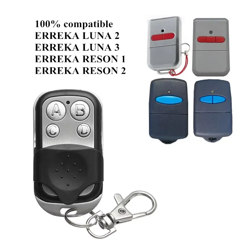 ERREKA LUNA 2 Garage Door Remote Control Duplicator 433.92MHz Fixed Code ERREKA KUMA KU02 LUNA3 RESON1 RESON2 Gate Controller