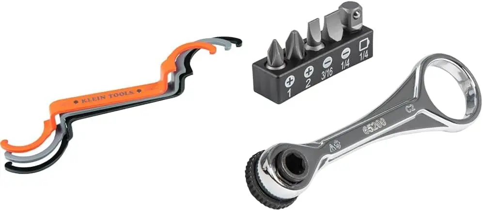 50900R & 65200 Ratchet Set, 5-Piece Mini Wrench with Phillips, Slotted, Adapter for Tight Spaces
50900R & 65200 Ratchet Set, 5-Piece Mini Wrench with Phillips, Slotted, Adapter for Tight Spaces