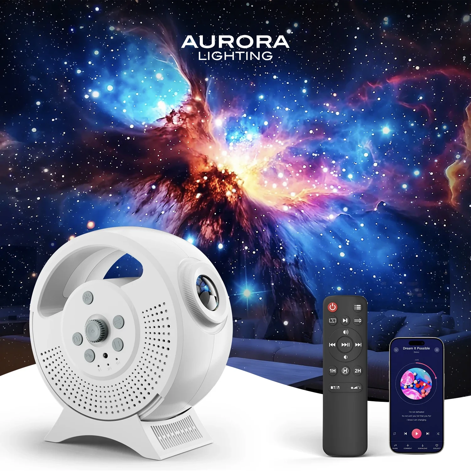 AURORA LIGHTING 3D Galaxy Projector 60 Scenes Adjustable Focal Planetarium Projector Ceiling Projector for Kids Room Adult Party
AURORA LIGHTING 3D Galaxy Projector 60 Scenes Adjustable Focal Planetarium Projector Ceiling Projector for Kids Room Adult Party