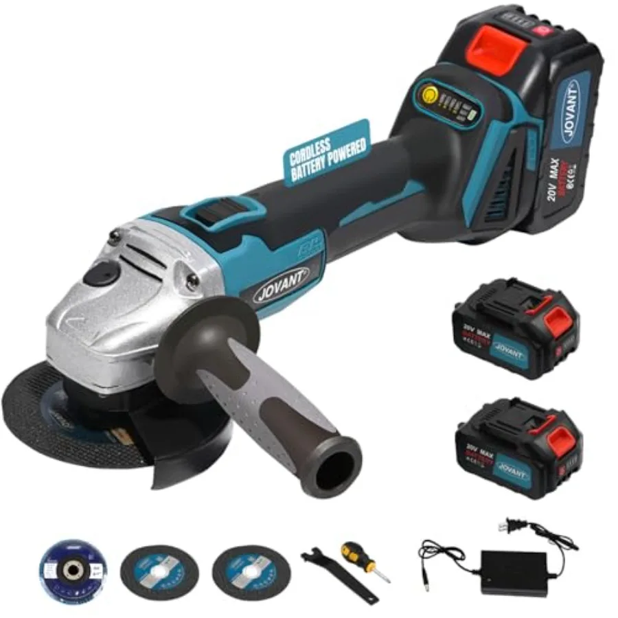 20V Cordless Angle Grinder 4" and 4-1/2" Electric Angle Grinder Kit 8500RPM Power Grinder Brushless Motor for Cutting/Sharpenin
20V Cordless Angle Grinder 4" and 4-1/2" Electric Angle Grinder Kit 8500RPM Power Grinder Brushless Motor for Cutting/Sharpenin