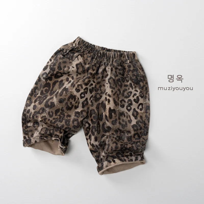 Children Leopard Trousers 1-6 Years Autumn New Baby Boys Cotton Casual Pants Toddler Girls Harem Pants Fashion Kids Clothes
Children Leopard Trousers 1-6 Years Autumn New Baby Boys Cotton Casual Pants Toddler Girls Harem Pants Fashion Kids Clothes