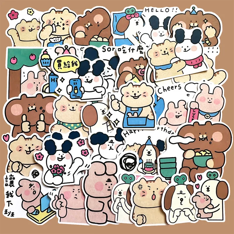 34PCS Cute Salty Style Cartoon Animal Dog Cat Rabbit Stickers DIY Decor for Journal Album Scrapbook Phone Case
34PCS Cute Salty Style Cartoon Animal Dog Cat Rabbit Stickers DIY Decor for Journal Album Scrapbook Phone Case