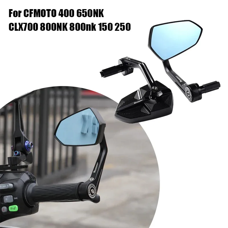 For CFMOTO 400 650NK CLX700 800NK 800nk 150 250 2023- 7/8" Motorcycle Mirror Blue Glass Handle Bar End Side Rearview Mirror
For CFMOTO 400 650NK CLX700 800NK 800nk 150 250 2023- 7/8" Motorcycle Mirror Blue Glass Handle Bar End Side Rearview Mirror