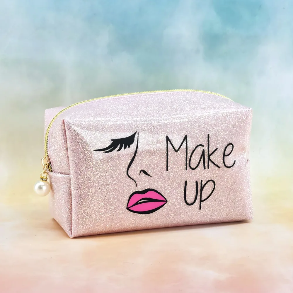 Cute Portable Makeup Bag Solid Color Waterproof Cosmetic Storage Bag Glossy Surface PVC Handbag for Women
Cute Portable Makeup Bag Solid Color Waterproof Cosmetic Storage Bag Glossy Surface PVC Handbag for Women