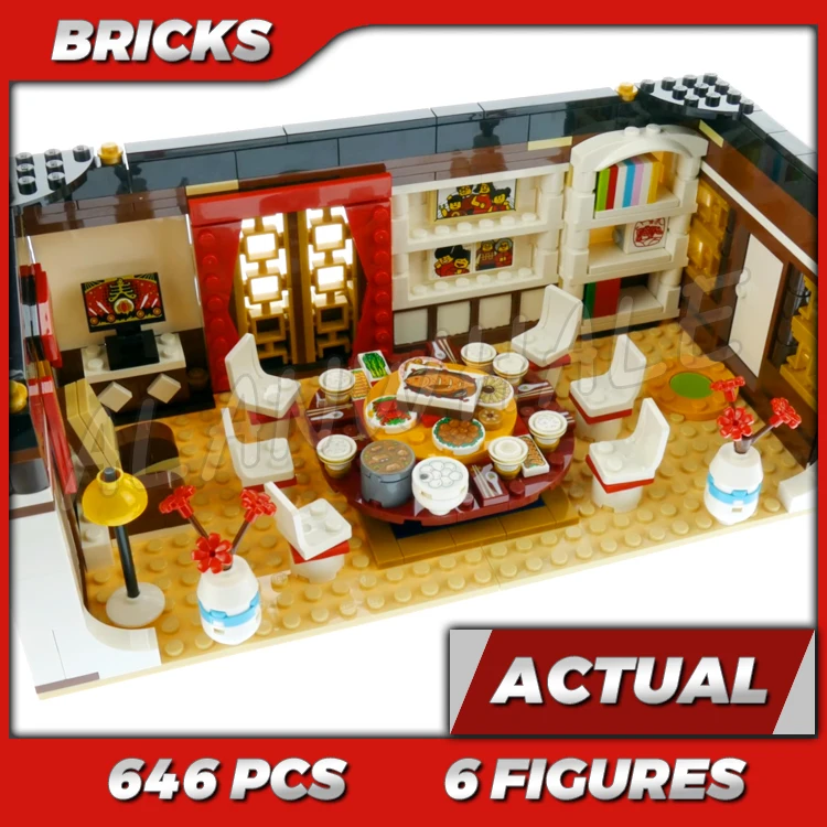 646pcs Chinese New Year's Eve Dinner Festivals House Dining table Asia Exclusive 11142 Building Kits Toy Compatible With Bricks
646pcs Chinese New Year's Eve Dinner Festivals House Dining table Asia Exclusive 11142 Building Kits Toy Compatible With Bricks