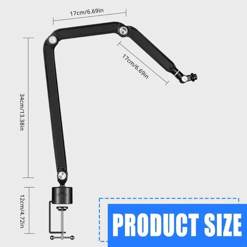 85WD Aluminum Alloy Microphone Desk Stand with Flexible 3 Section Boom Arm Stable Support For Home Office And Studio
85WD Aluminum Alloy Microphone Desk Stand with Flexible 3 Section Boom Arm Stable Support For Home Office And Studio