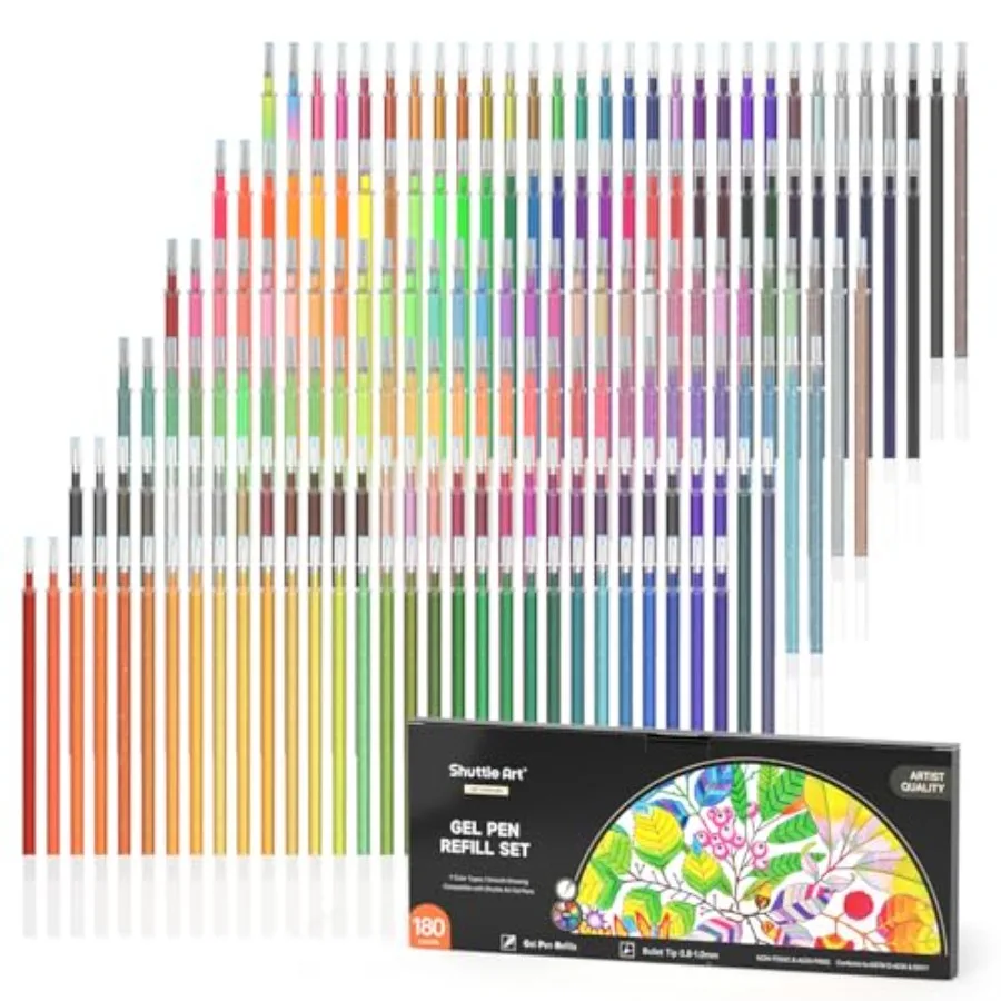Gel Pen Refills, No Duplicates Gel Pen Refills, 7 Color Types for Adults Coloring Books Drawing Doodling Crafts Scrapbooking Jo
Gel Pen Refills, No Duplicates Gel Pen Refills, 7 Color Types for Adults Coloring Books Drawing Doodling Crafts Scrapbooking Jo