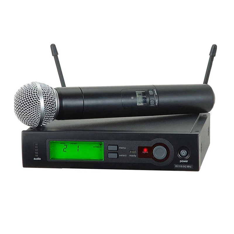GAW-SLX4 Handheld Microphone Home Karaoke UHF Wireless for KTV Stage Performance
GAW-SLX4 Handheld Microphone Home Karaoke UHF Wireless for KTV Stage Performance