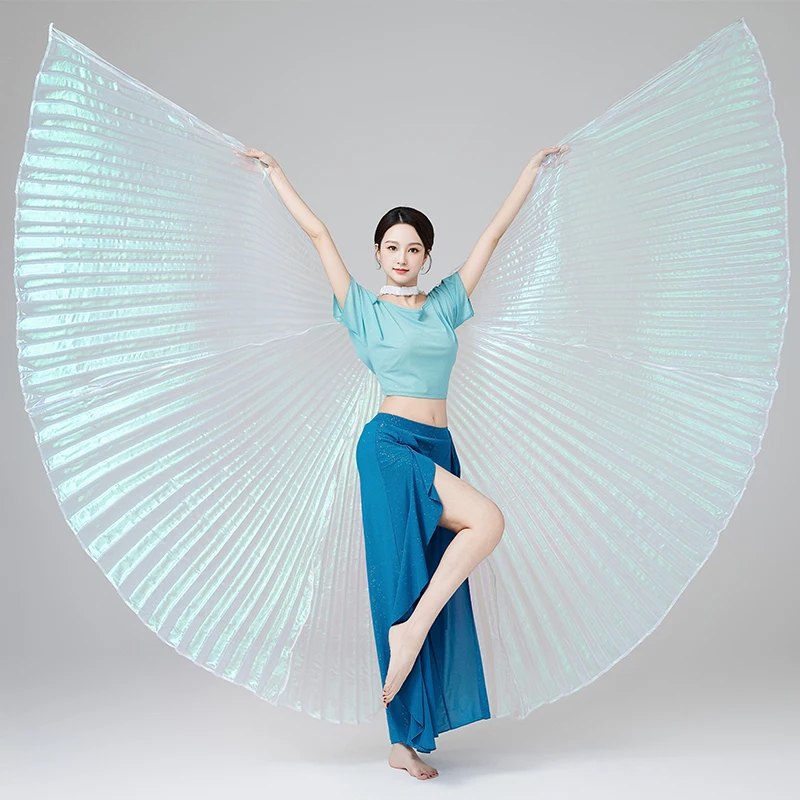 Transparent Rainbow Isis Wings Belly Dance Stage Show Fairy Cloak Belly Dance Costume Accessories Christmas Carnival Party Props
Transparent Rainbow Isis Wings Belly Dance Stage Show Fairy Cloak Belly Dance Costume Accessories Christmas Carnival Party Props