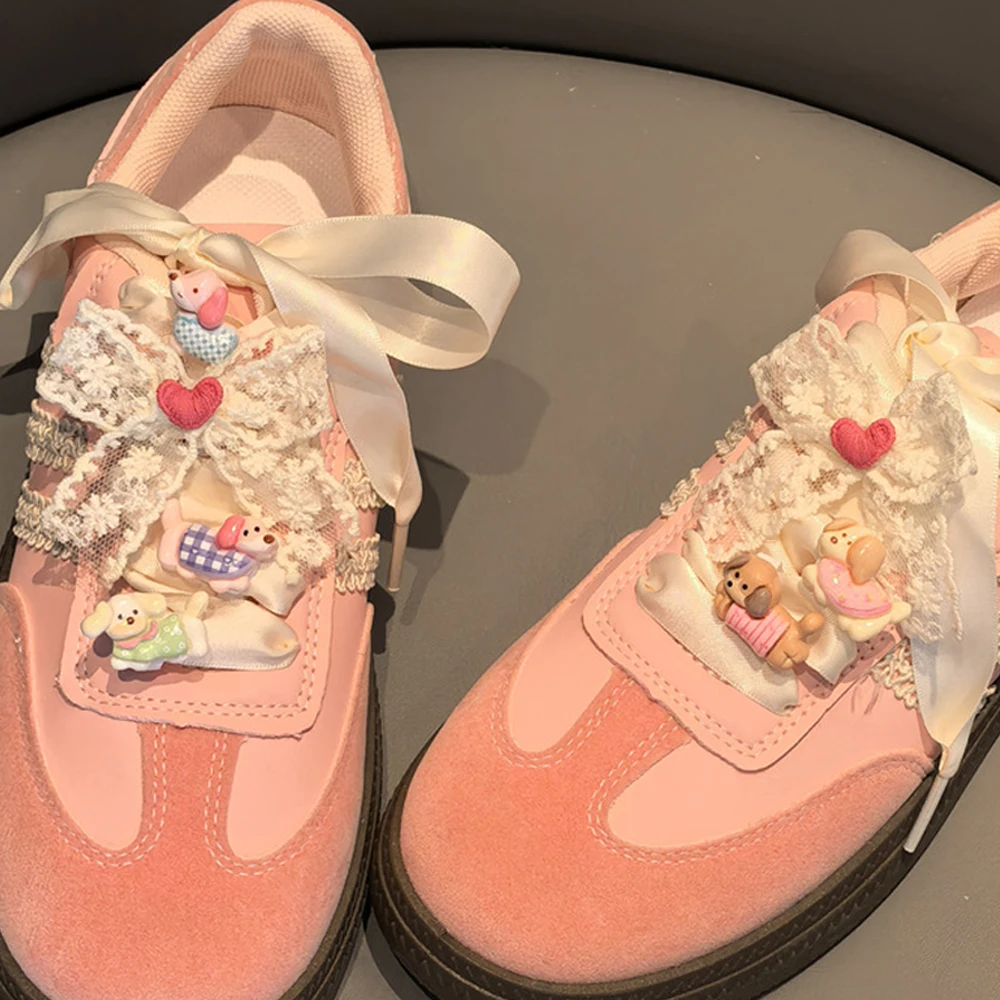 Cute Cartoon Dog Shoelaces Charms Sneakers fashion Love Lace Bow Shoe Charm Decorations DIY Detachable Shoes Accessories
Cute Cartoon Dog Shoelaces Charms Sneakers fashion Love Lace Bow Shoe Charm Decorations DIY Detachable Shoes Accessories