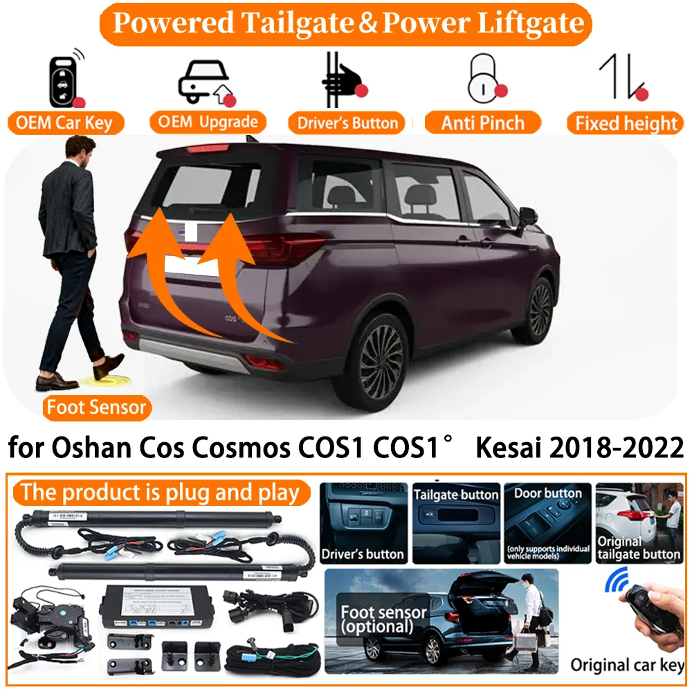 Car Powered Tailgate system for Oshan Cos Cosmos COS1 COS1° Kesai 2018-2022 Automatic Electric Power Tailgate Tail Gate Lift kit
Car Powered Tailgate system for Oshan Cos Cosmos COS1 COS1° Kesai 2018-2022 Automatic Electric Power Tailgate Tail Gate Lift kit