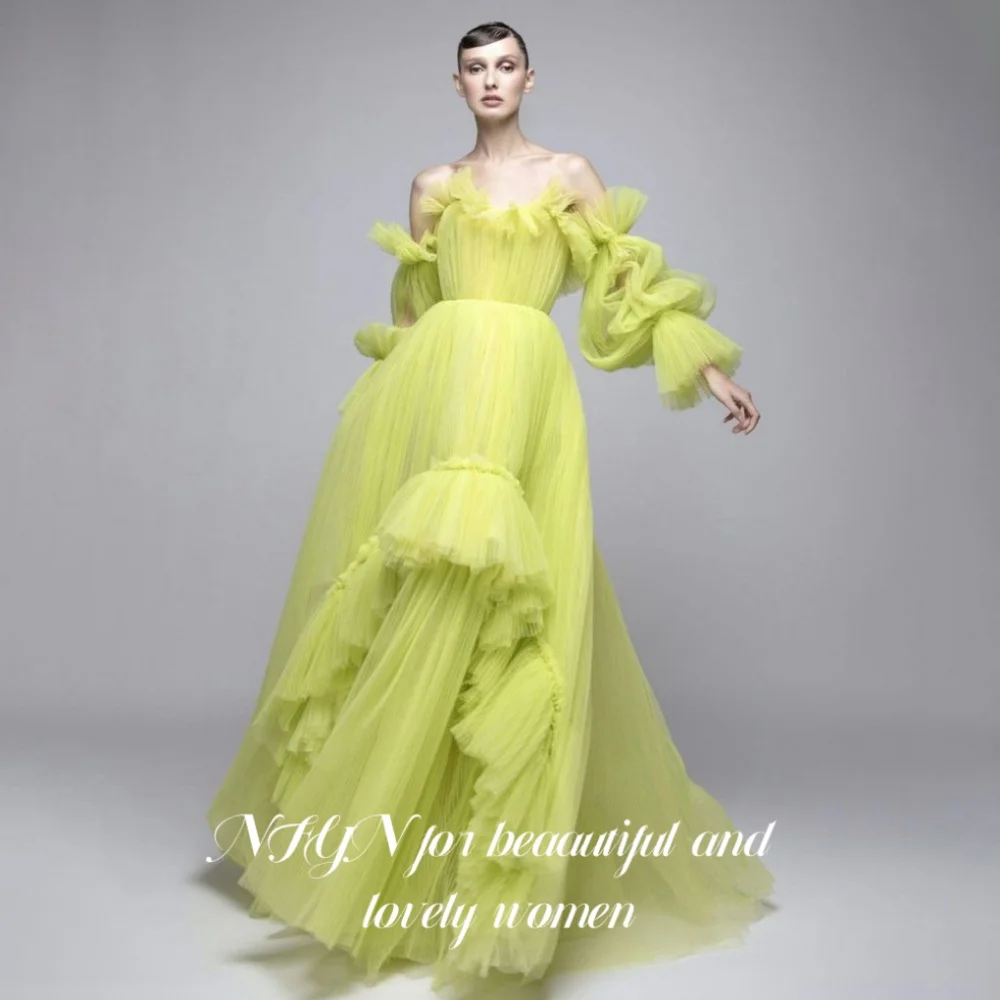NFYN Light Green Elegant Prom Dress Three-Quarter Sleeves Prom Gown A-Line Pleated Evening Dresses robes de soirée Customized
NFYN Light Green Elegant Prom Dress Three-Quarter Sleeves Prom Gown A-Line Pleated Evening Dresses robes de soirée Customized