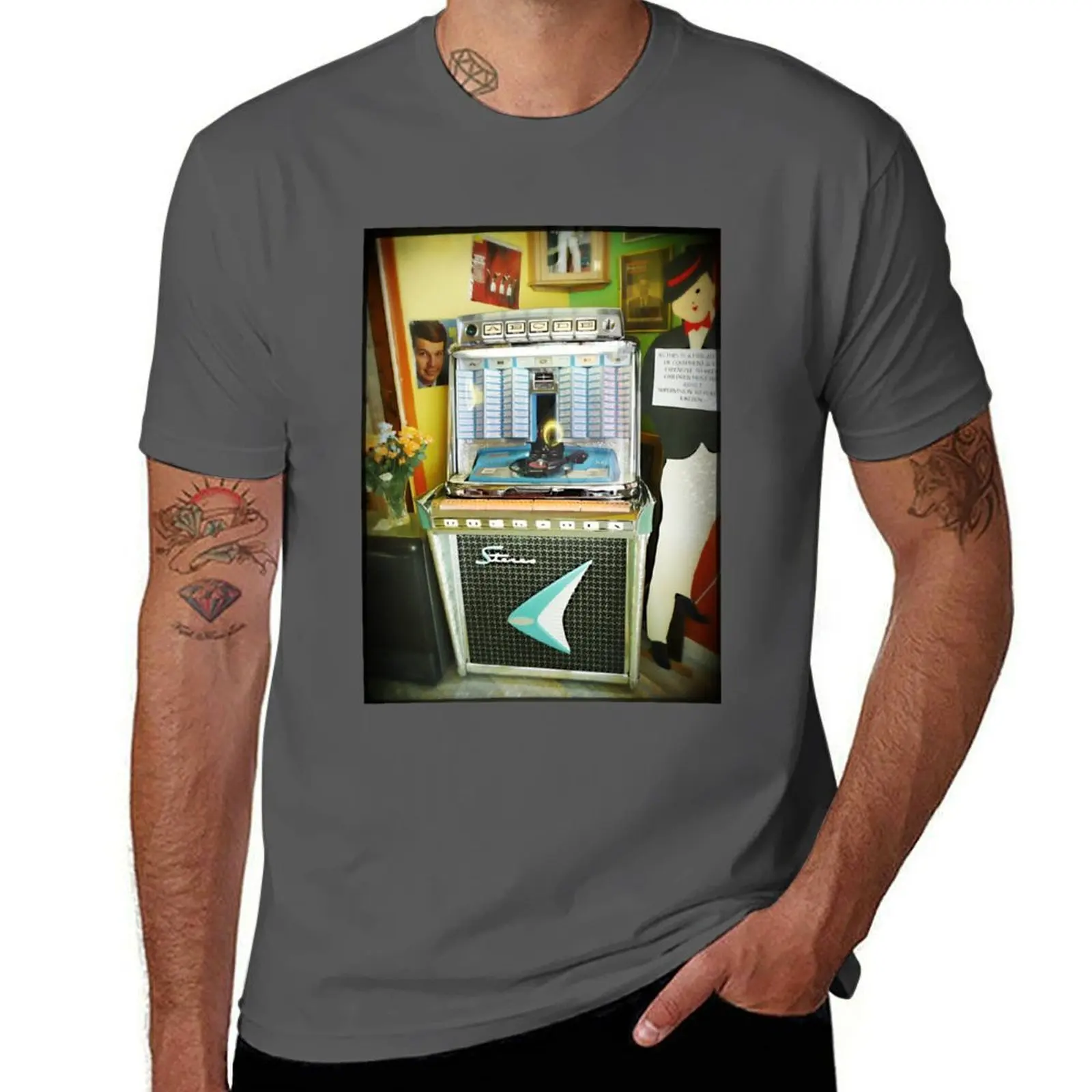 Juke box T-Shirt customs design your own Blouse oversized graphic tee funny costumes T-shirt men
Juke box T-Shirt customs design your own Blouse oversized graphic tee funny costumes T-shirt men