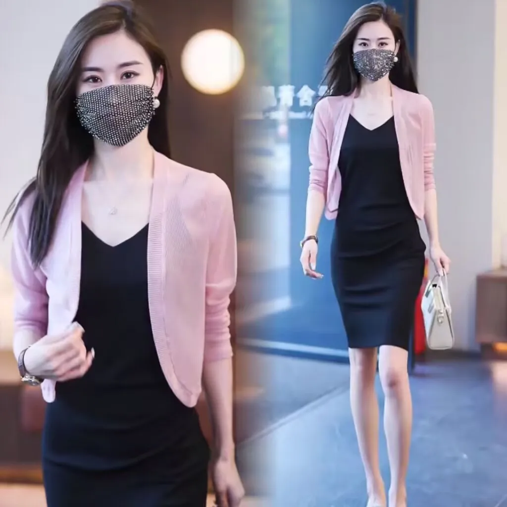 Summer Autumn Pink Jacket French Vintage Women Elegent Korean Party Female Sexy Strap Backless Evening Dresses
Summer Autumn Pink Jacket French Vintage Women Elegent Korean Party Female Sexy Strap Backless Evening Dresses