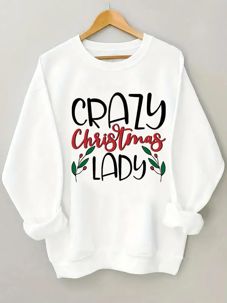 Lovely Letter Trend Pullovers Fashion Clothing Holiday Female Christmas New Year Print O-neck Graphic Women Fleece Sweatshirts
Lovely Letter Trend Pullovers Fashion Clothing Holiday Female Christmas New Year Print O-neck Graphic Women Fleece Sweatshirts