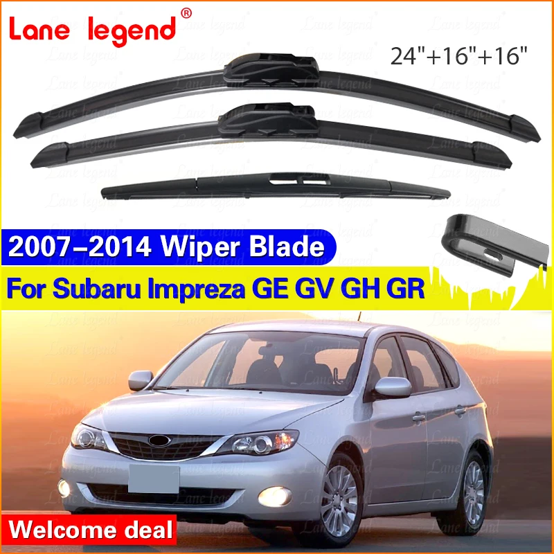 For Subaru Impreza GE GV GH GR 2007-2014 Car Front Rear Wiper Blades Windscreen Wipers Auto Windshield 2012 2013 24"+16"+16"
For Subaru Impreza GE GV GH GR 2007-2014 Car Front Rear Wiper Blades Windscreen Wipers Auto Windshield 2012 2013 24"+16"+16"