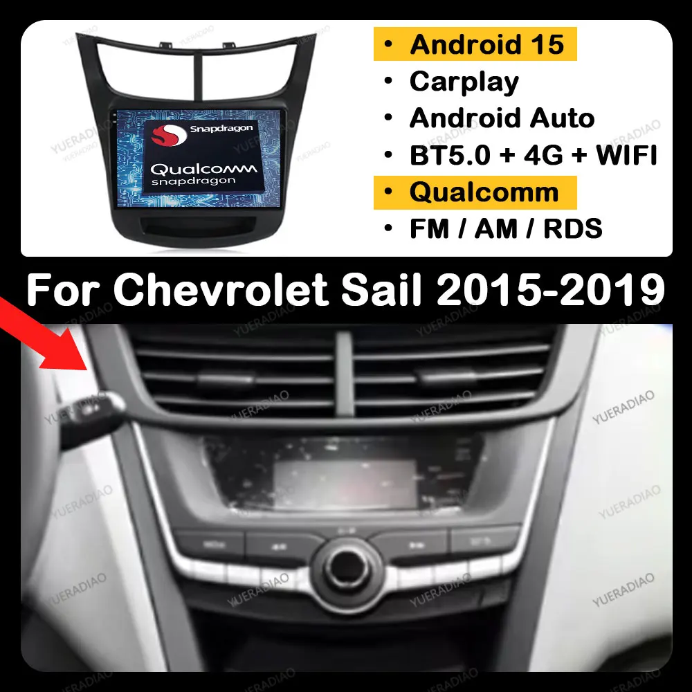 Android 15 Car Radio For Chevrolet Sail Aveo 2015 - 2019 Multimedia Video Player 4G LTE 5G WIFI BT 2DIN GPS NAVI QLED Head Unit
Android 15 Car Radio For Chevrolet Sail Aveo 2015 - 2019 Multimedia Video Player 4G LTE 5G WIFI BT 2DIN GPS NAVI QLED Head Unit