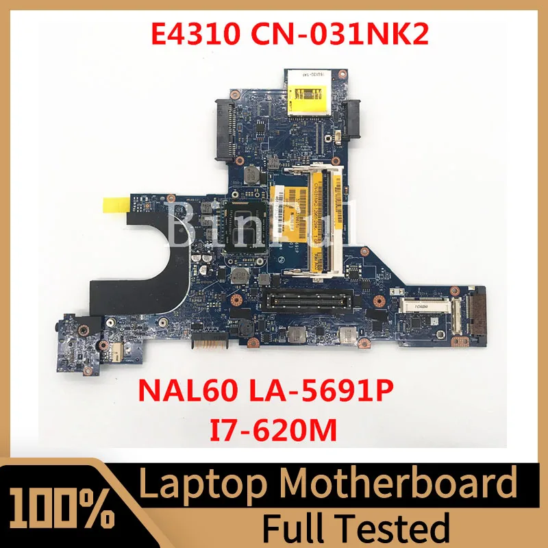 Mainboard CN-031NK2 031NK2 31NK2 For E4310 Laptop Motherboard NAL60 LA-5691P With SLBTR I7-620M CPU 100%Full Tested Working Well
Mainboard CN-031NK2 031NK2 31NK2 For E4310 Laptop Motherboard NAL60 LA-5691P With SLBTR I7-620M CPU 100%Full Tested Working Well