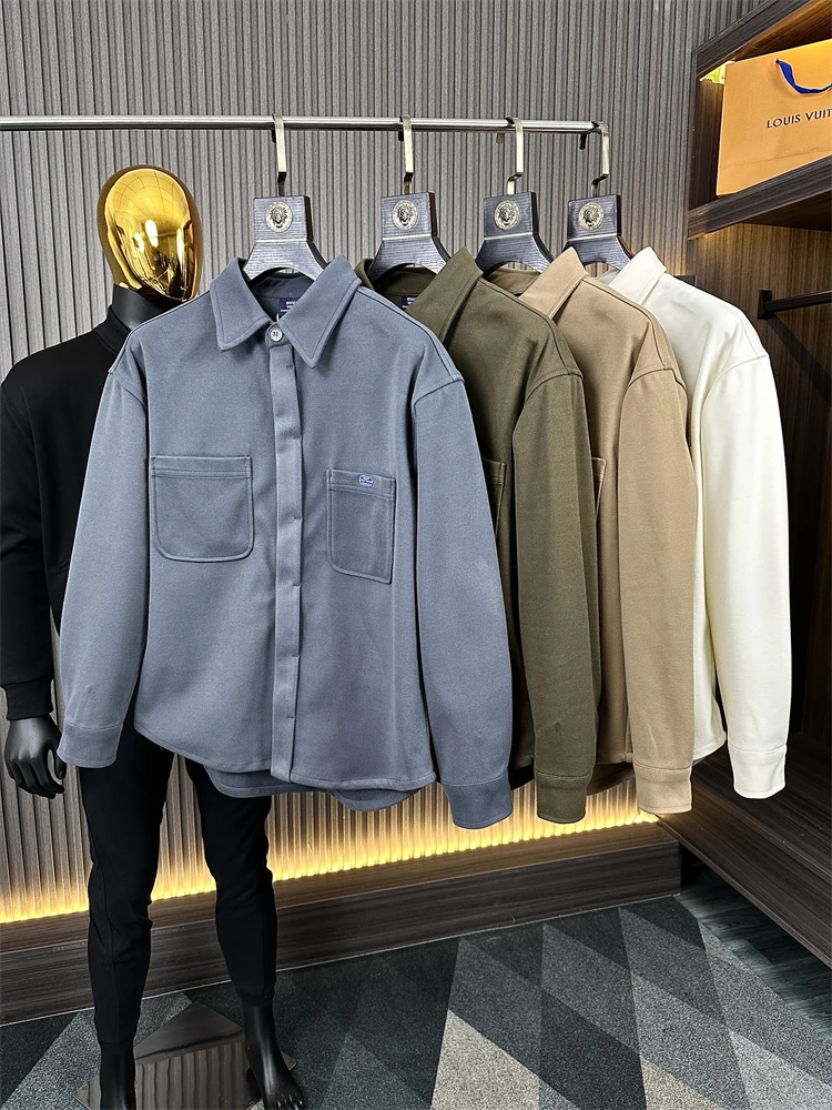 Thickened Woolen Knitted Jacket Autumn Winter Men's Shirt Style Coat City Walk Warmth Standard Fit Long Sleeve Pure Color
Thickened Woolen Knitted Jacket Autumn Winter Men's Shirt Style Coat City Walk Warmth Standard Fit Long Sleeve Pure Color