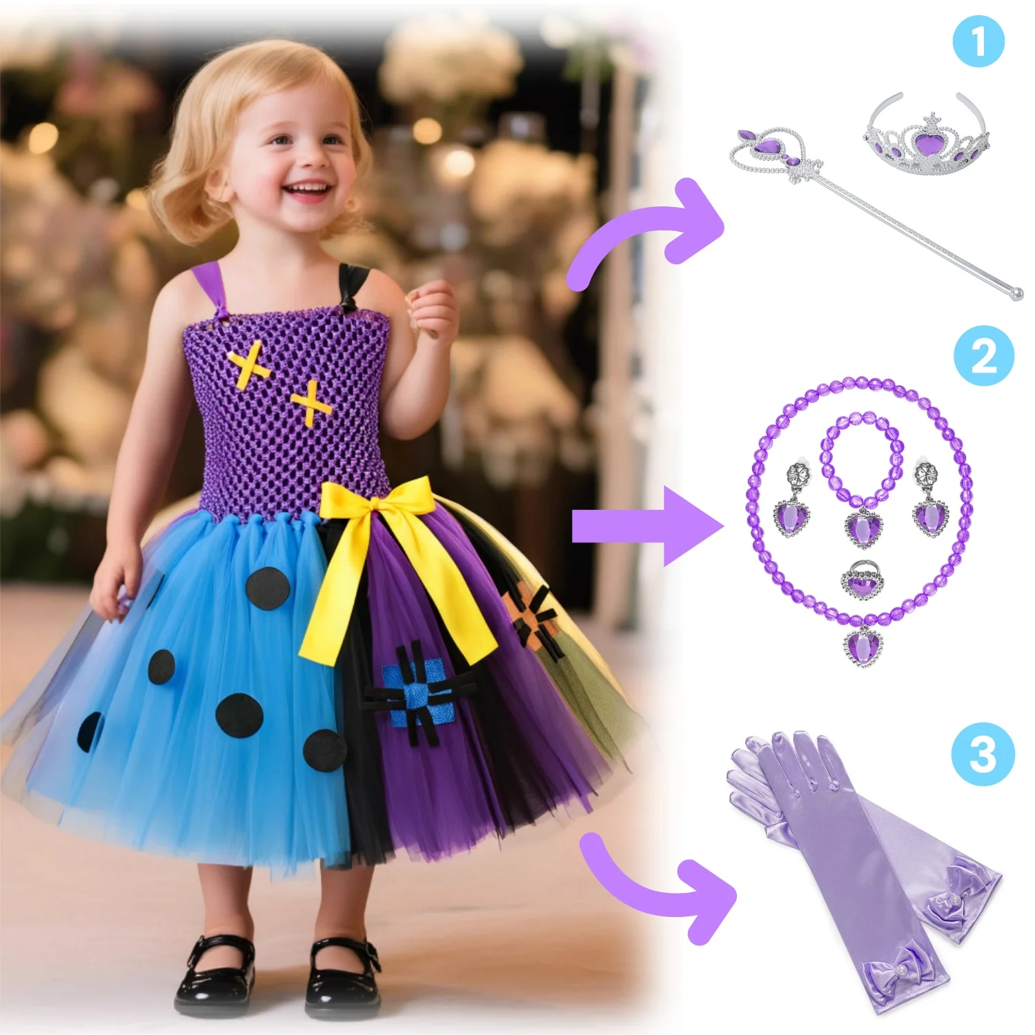 Princess Costume Skirt For Girls Halloween Clown Performance Children's Dress Mesh Material Casual Wear Daily Fashion Dresses
Princess Costume Skirt For Girls Halloween Clown Performance Children's Dress Mesh Material Casual Wear Daily Fashion Dresses