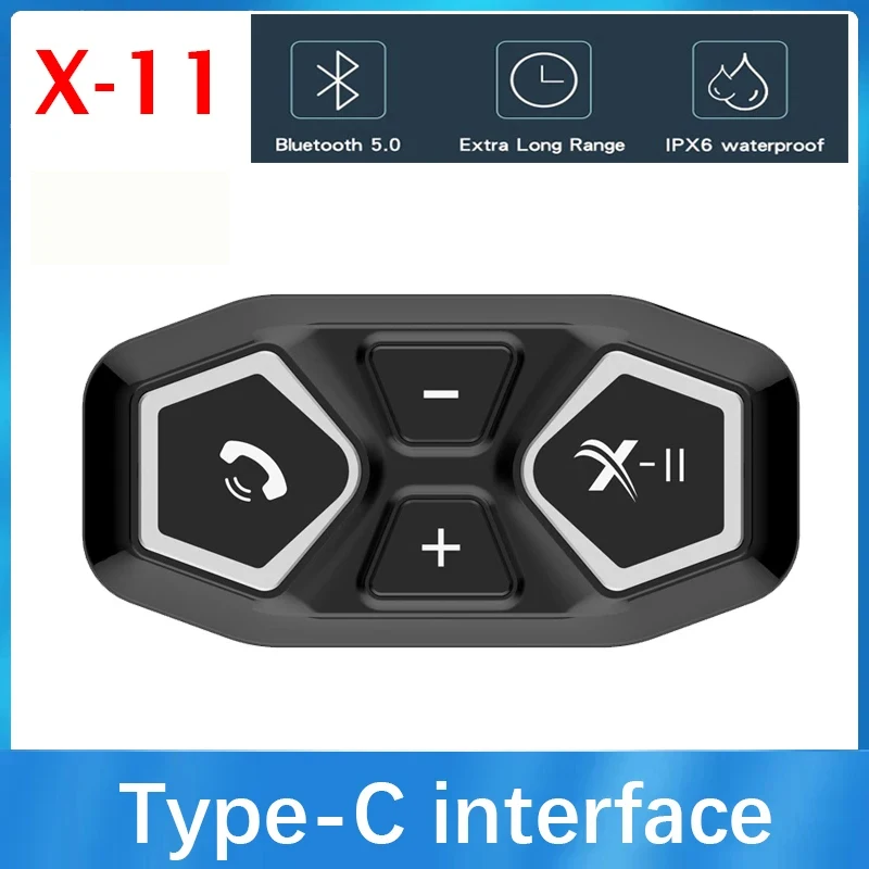 X11Motorcycle Helmet Headset Bluetooth 5.0 Noise Reduction Technology Bilingual Switch Wakes Up voice Assistan Type-C interface
X11Motorcycle Helmet Headset Bluetooth 5.0 Noise Reduction Technology Bilingual Switch Wakes Up voice Assistan Type-C interface