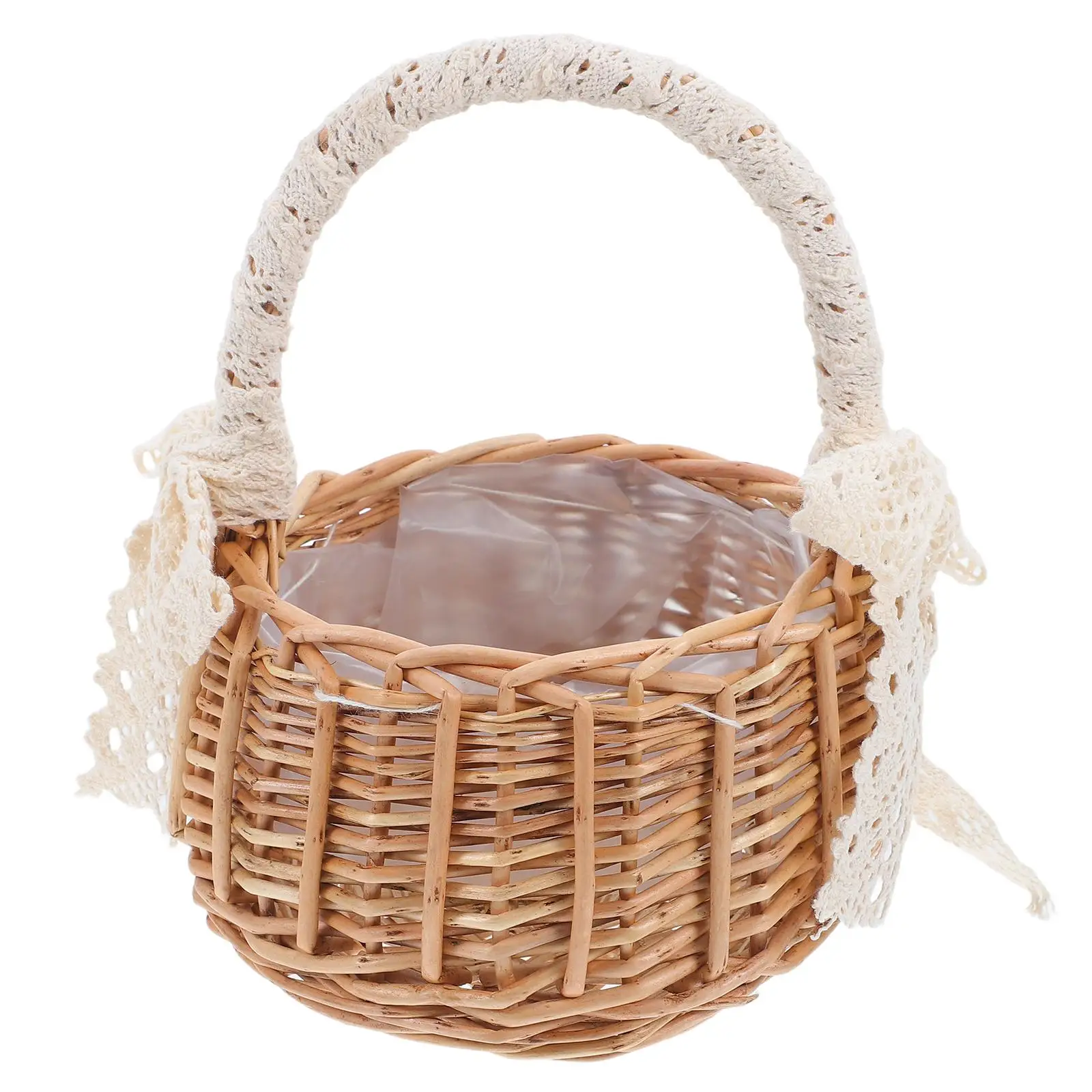 Lace Handbag Flower Basket Rattan Wedding Decoration Vintage Party Hampers Woven Decorative Bridal Gifts Home Holiday Plant
Lace Handbag Flower Basket Rattan Wedding Decoration Vintage Party Hampers Woven Decorative Bridal Gifts Home Holiday Plant