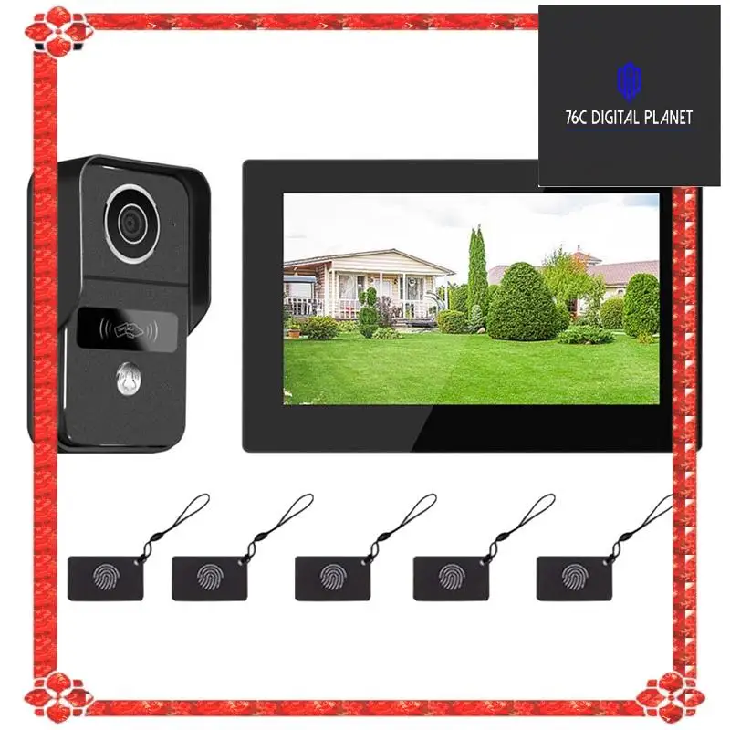 7 Inch 1080P Wifi 2-Wire Intercom Door Bell Video Intercom System Touch Monitor Forhome Security EU Plug
7 Inch 1080P Wifi 2-Wire Intercom Door Bell Video Intercom System Touch Monitor Forhome Security EU Plug