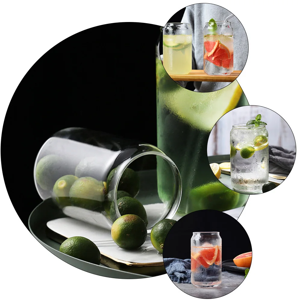 1Set Simple Elegant Glass Drinking Cup Heat Resistant Can Shaped Transparent for Coffee Juice Water Sturdy Milk Tea Use
1Set Simple Elegant Glass Drinking Cup Heat Resistant Can Shaped Transparent for Coffee Juice Water Sturdy Milk Tea Use