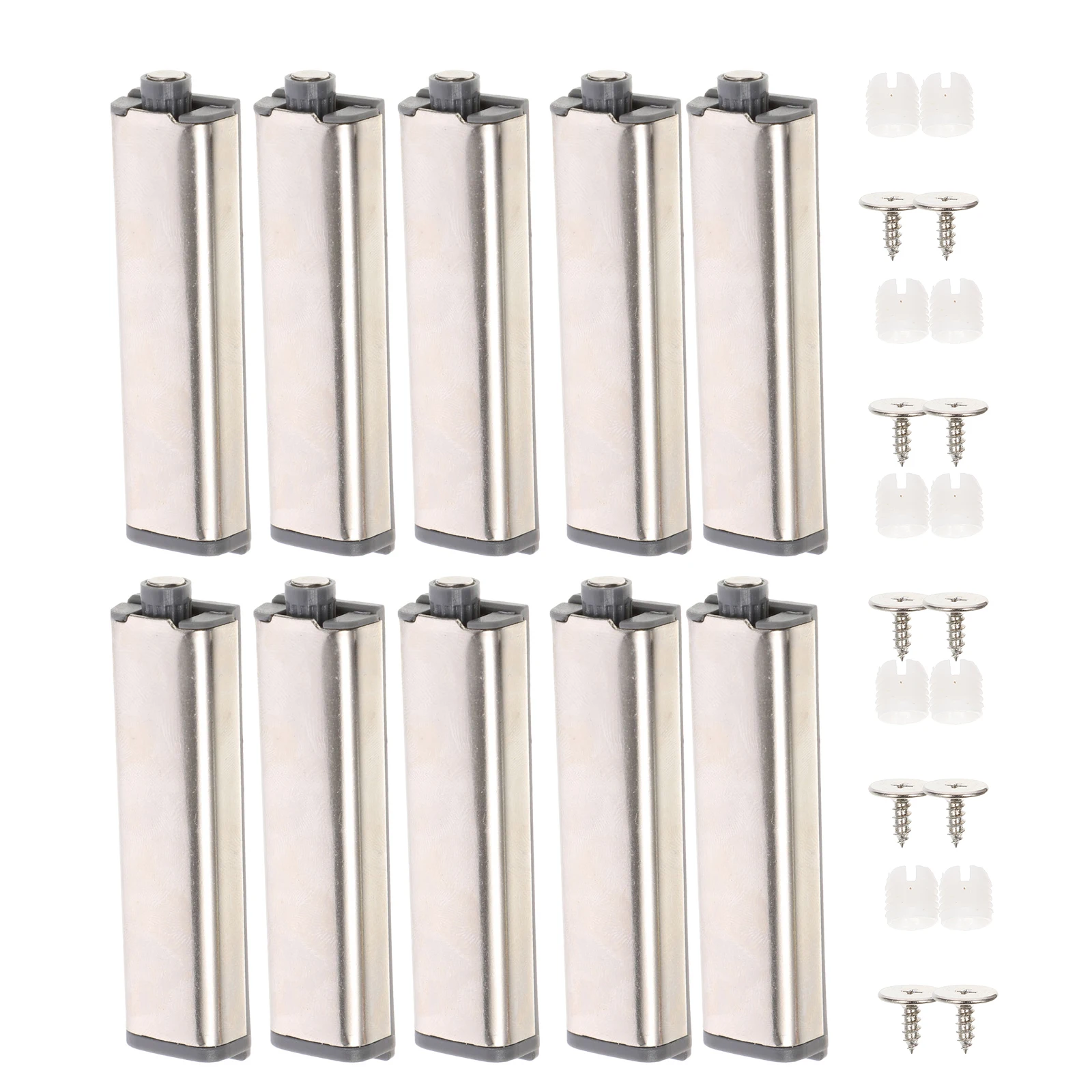 10 Pcs Stainless Steel Magnets for Cabinet Doors Catches Push to Open Latch Rebound Device Cupboard Abs
10 Pcs Stainless Steel Magnets for Cabinet Doors Catches Push to Open Latch Rebound Device Cupboard Abs