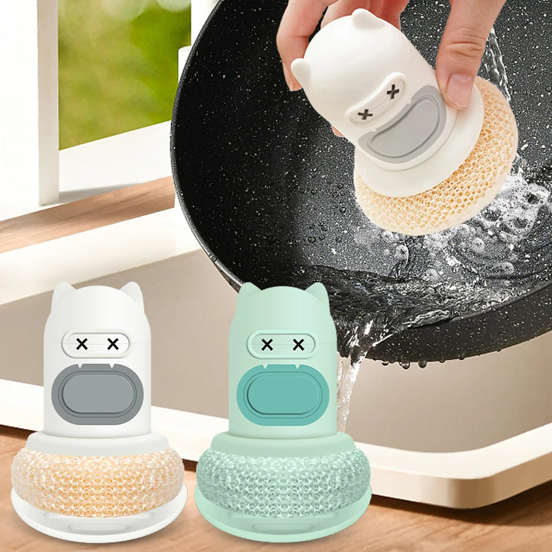 Cartoon Cleaning Brush Kitchen Supplies Push-Type Soap Dispenser Brush Cute Dish Convenience Useful Things for Kitchen Products
Cartoon Cleaning Brush Kitchen Supplies Push-Type Soap Dispenser Brush Cute Dish Convenience Useful Things for Kitchen Products