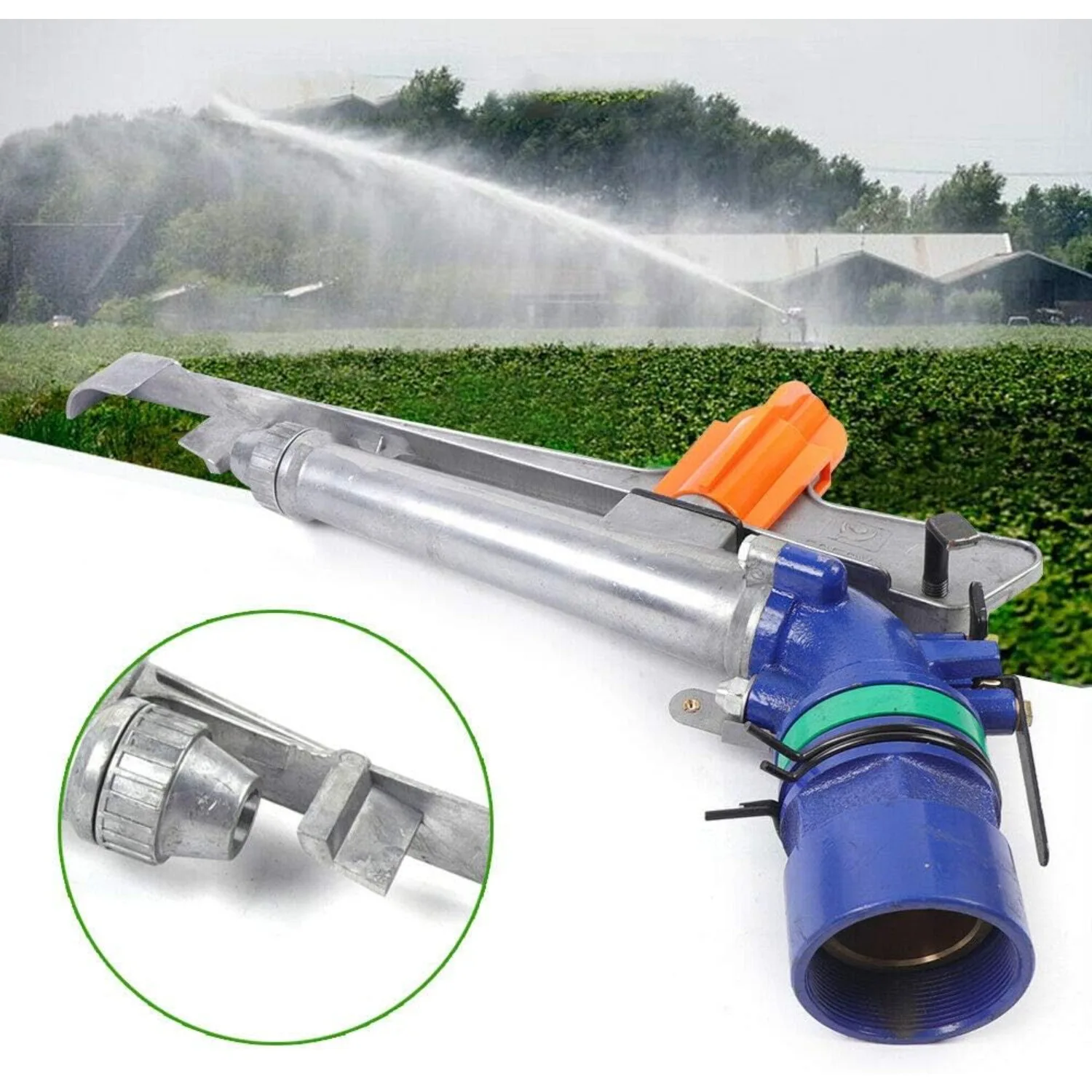 1.5Inch 360° Adjustable Irrigation Sprinkler Head, Large-Area Irrigation Sprinkler Garden Farm Watering Spray Gun
1.5Inch 360° Adjustable Irrigation Sprinkler Head, Large-Area Irrigation Sprinkler Garden Farm Watering Spray Gun