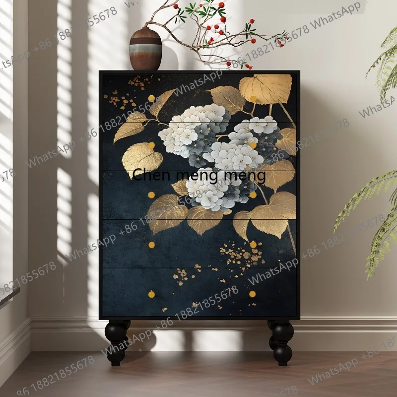 New Chinese-style bucket cabinet, living room against the wall, solid wood locker, tea room entrance locker
New Chinese-style bucket cabinet, living room against the wall, solid wood locker, tea room entrance locker