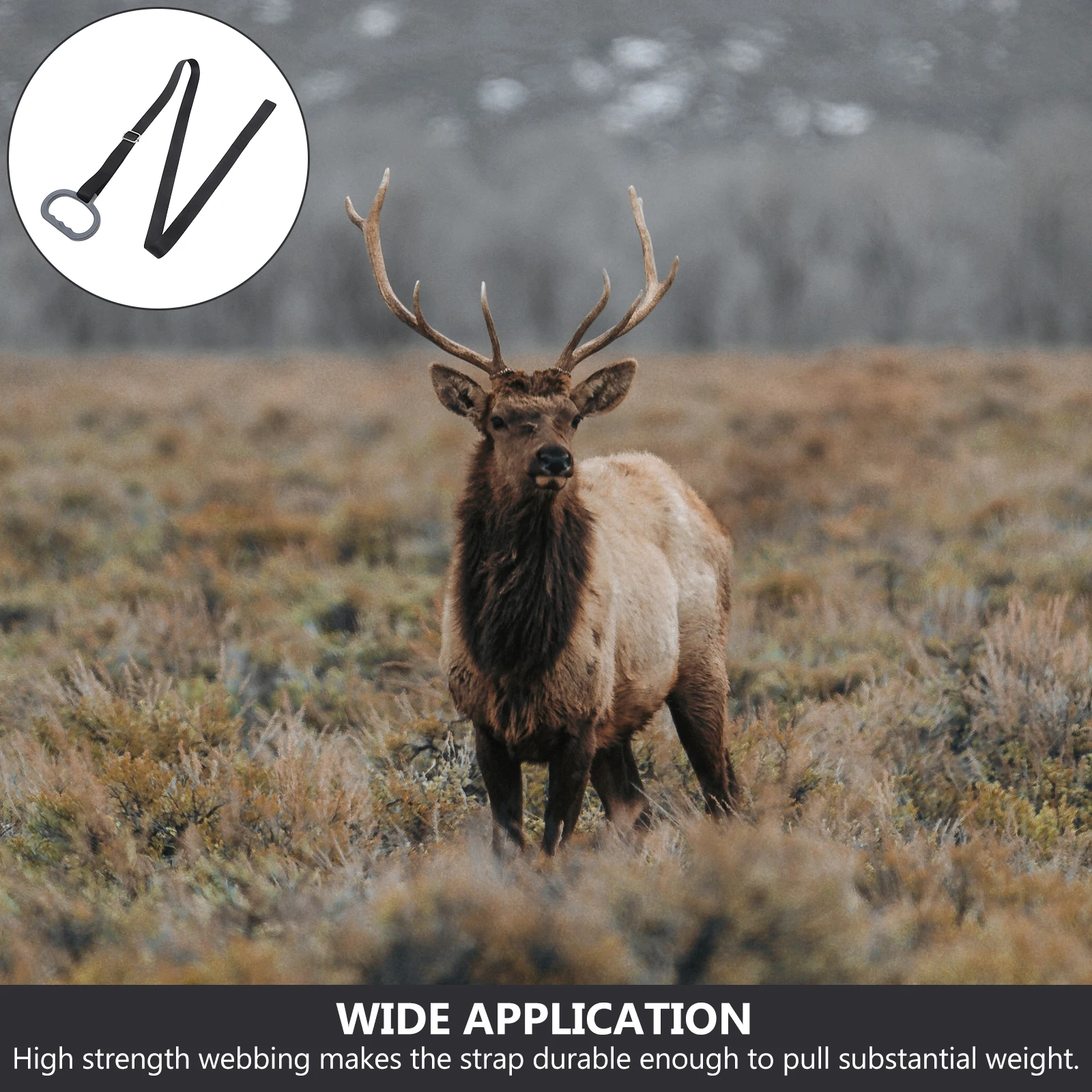 Adjustable Deer Strong Wear Resistant Nylon Webbing for Safe and Easy Transport of Game Hunting Supplies Outdoor
Adjustable Deer Strong Wear Resistant Nylon Webbing for Safe and Easy Transport of Game Hunting Supplies Outdoor