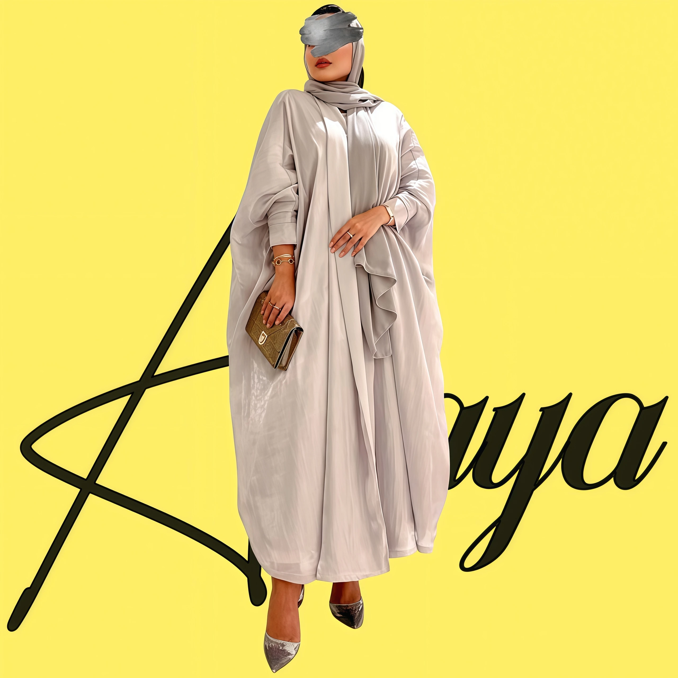 Arabian Fashion Dubai Bright Silk Satin Bat Sleeve Solid Color Robe Women Abaya2025 Spring New
Arabian Fashion Dubai Bright Silk Satin Bat Sleeve Solid Color Robe Women Abaya2025 Spring New